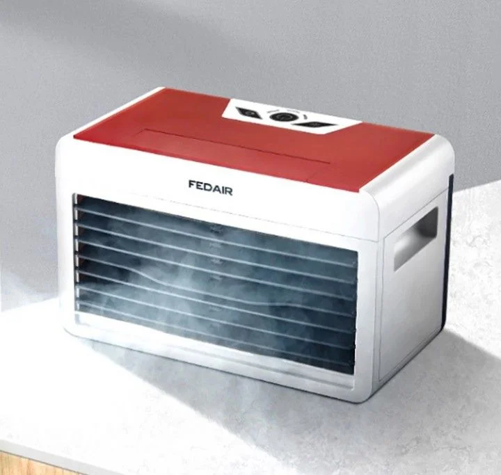 FEDAIR Portable Air Condition Fan, Personal Cooler Fan with Humidifier (Dual Fan, 8.5W Type-C)