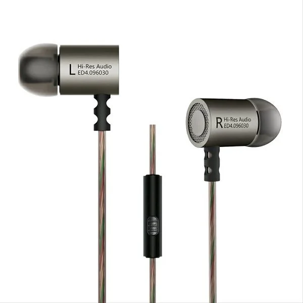 KZ ED4 HiFi Metal Heavy Bass In-ear Earphones with Mic