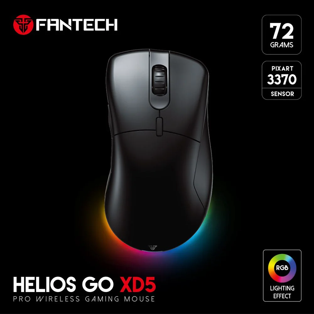 Fantech Helios Go XD5 USB Type-C Wireless RGB Gaming Mouse