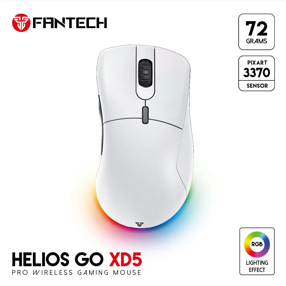 Fantech Helios Go XD5 USB Type-C Wireless RGB Gaming Mouse - Space Edition