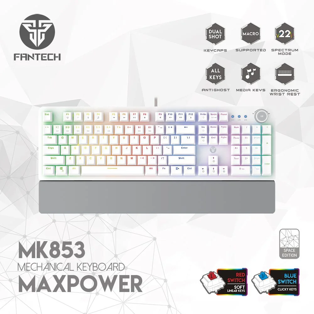 Fantech MAXPOWER MK853 RGB Mechanical Keyboard - Space &amp; Sakura Edition