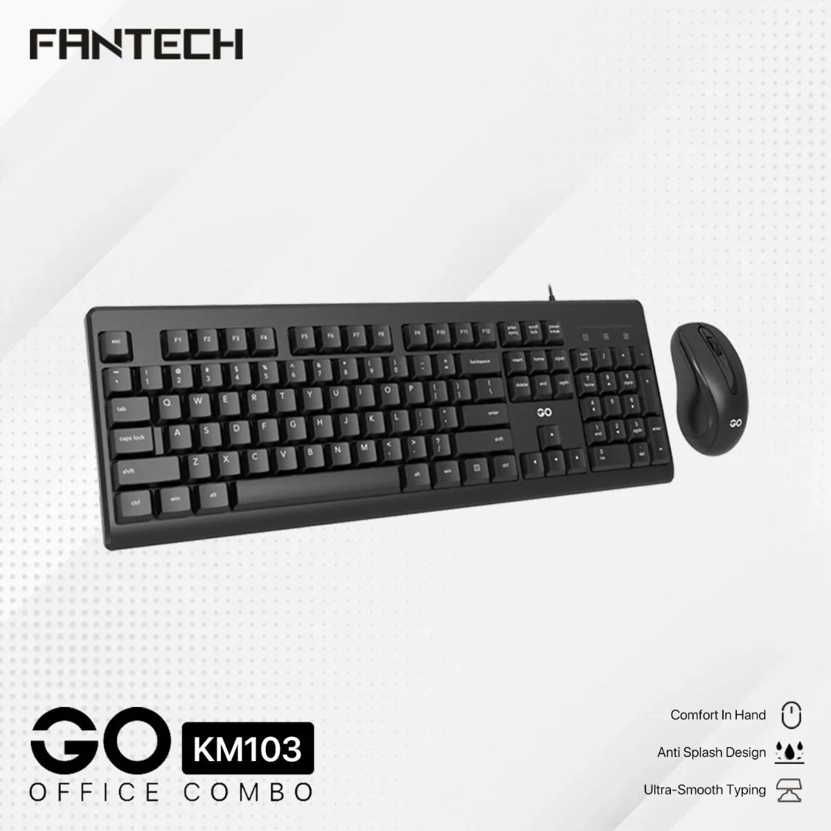 Fantech KM103 USB Wired Keyboard & Mouse Combo