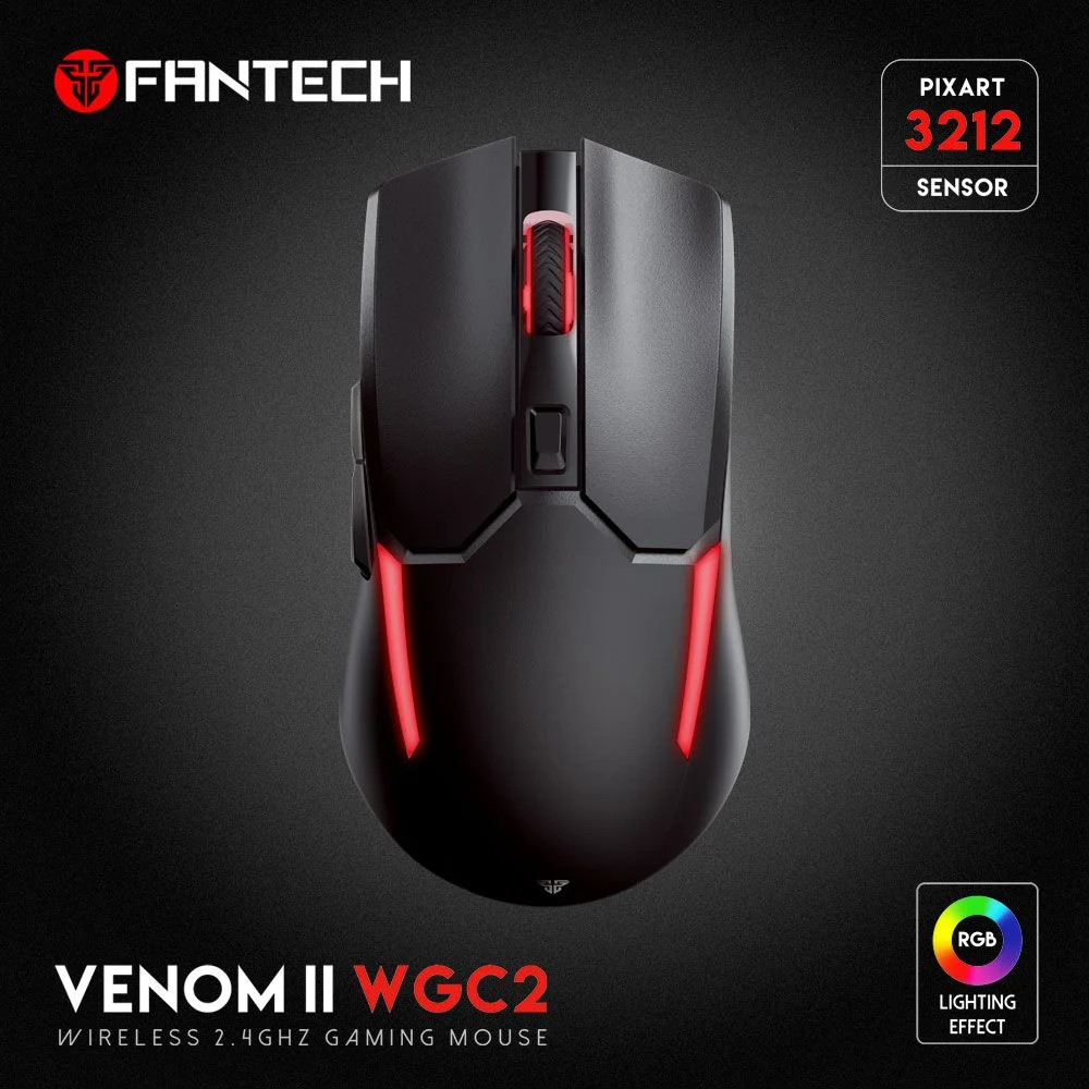 Fantech VENOM II WGC2 Black Wireless Gaming Mouse
