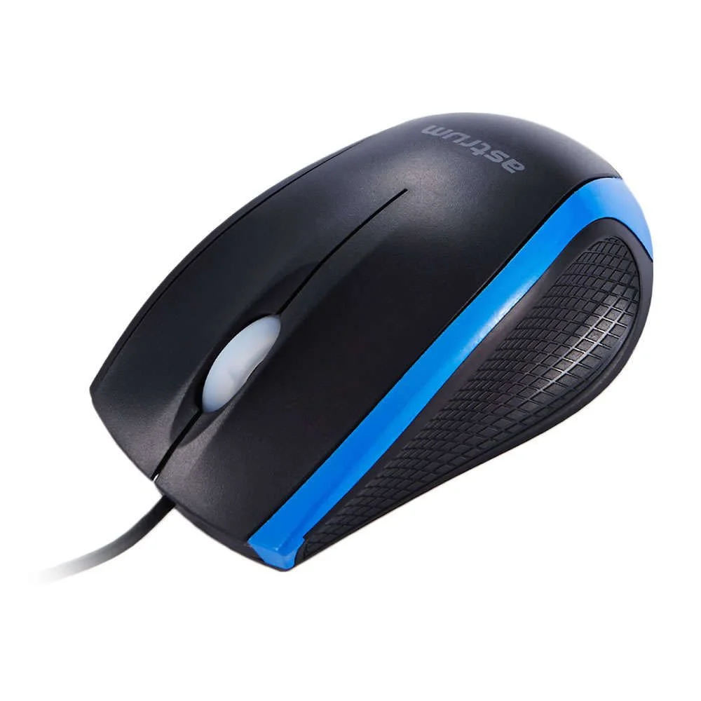 Stylish mouse black in blue touch