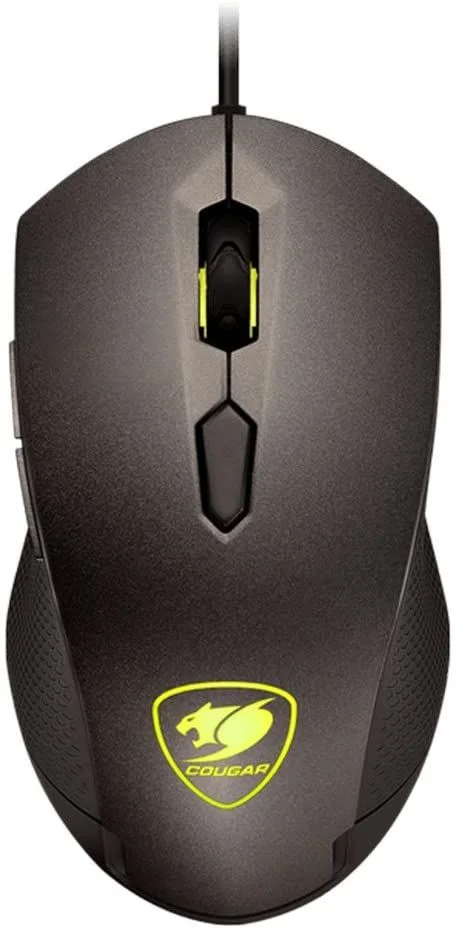 Cougar Minos X3 Optical Gaming Mouse - Backlight Effects - DPI Adjustment 3200 - On the fly - Ergonomic USB Wired Mice for Gamers - Black