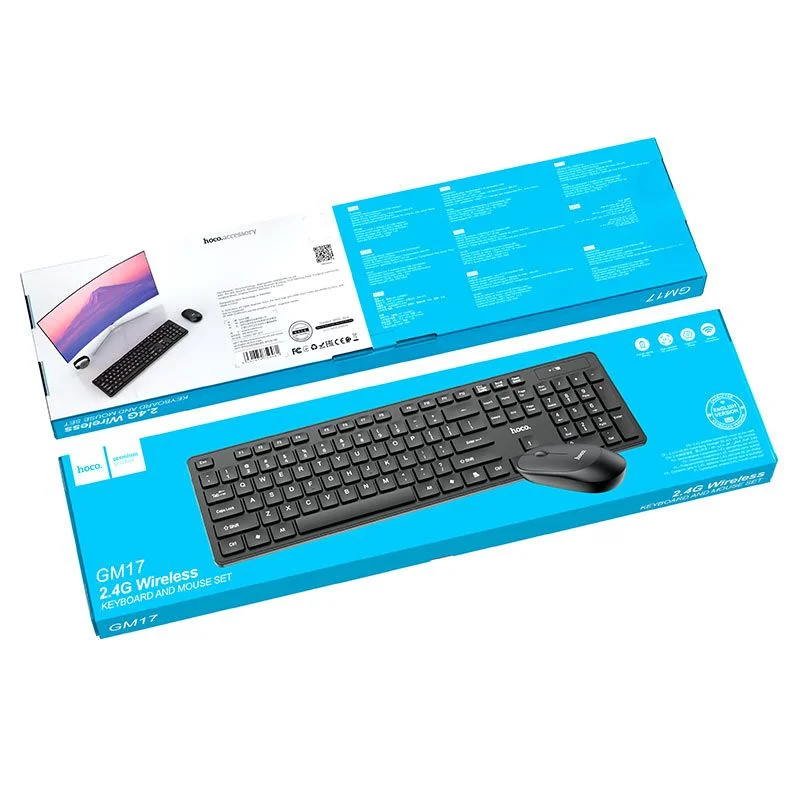 Hoco GM17 Wireless Business Keyboard And Mouse Set (English Version)