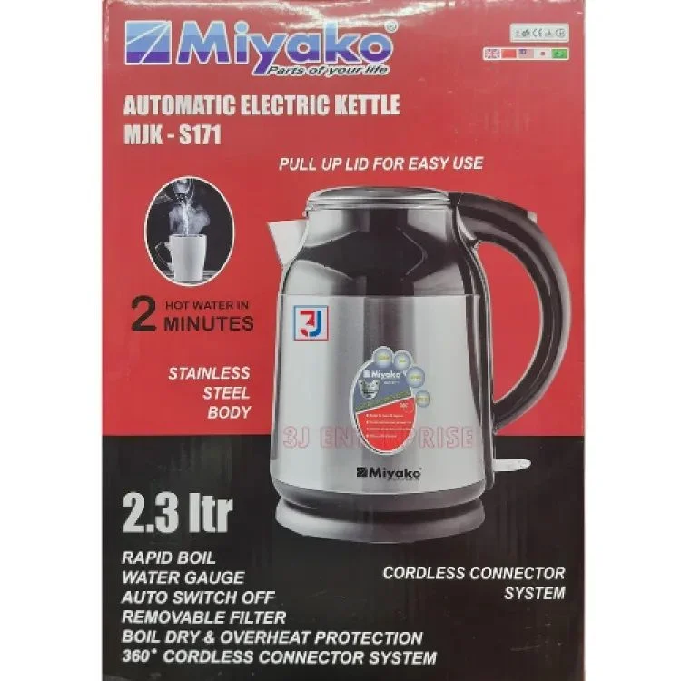 Miyako MJK-S171 Automatic Electric Kettle 2.3 Liter