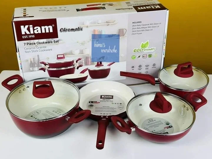 Kiam Die-Casting 7 set Non-Stick Pan Ceramic Coated
