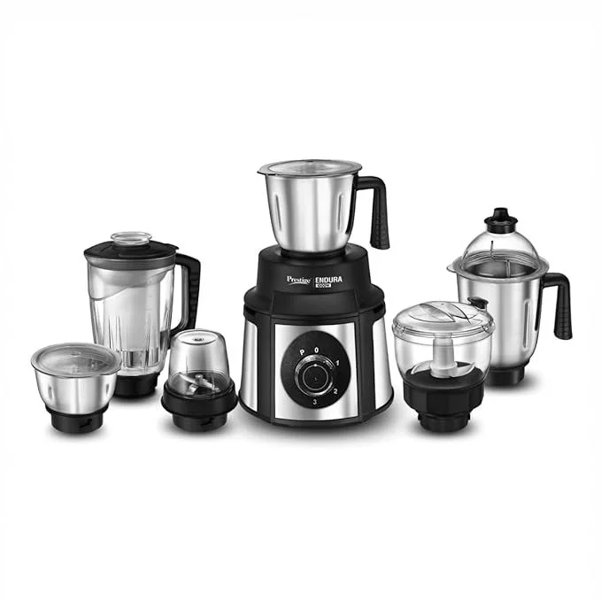 Prestige Endura 1000W Mixer Grinder, 6 Jars (1500 ml, 1000 ml, 1500 ml, 450 ml)