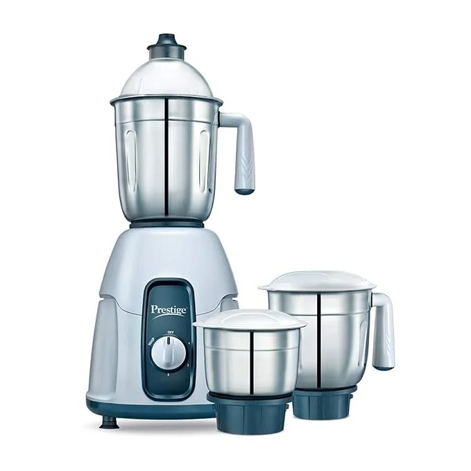 Prestige Stylo (750 Watt) Mixer Grinder with 3 Stainless Steel Jar