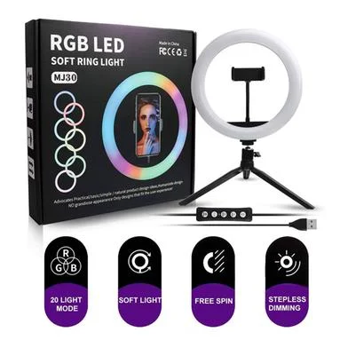 RGB LED Soft Ring Light MJ30 (Without Stand)