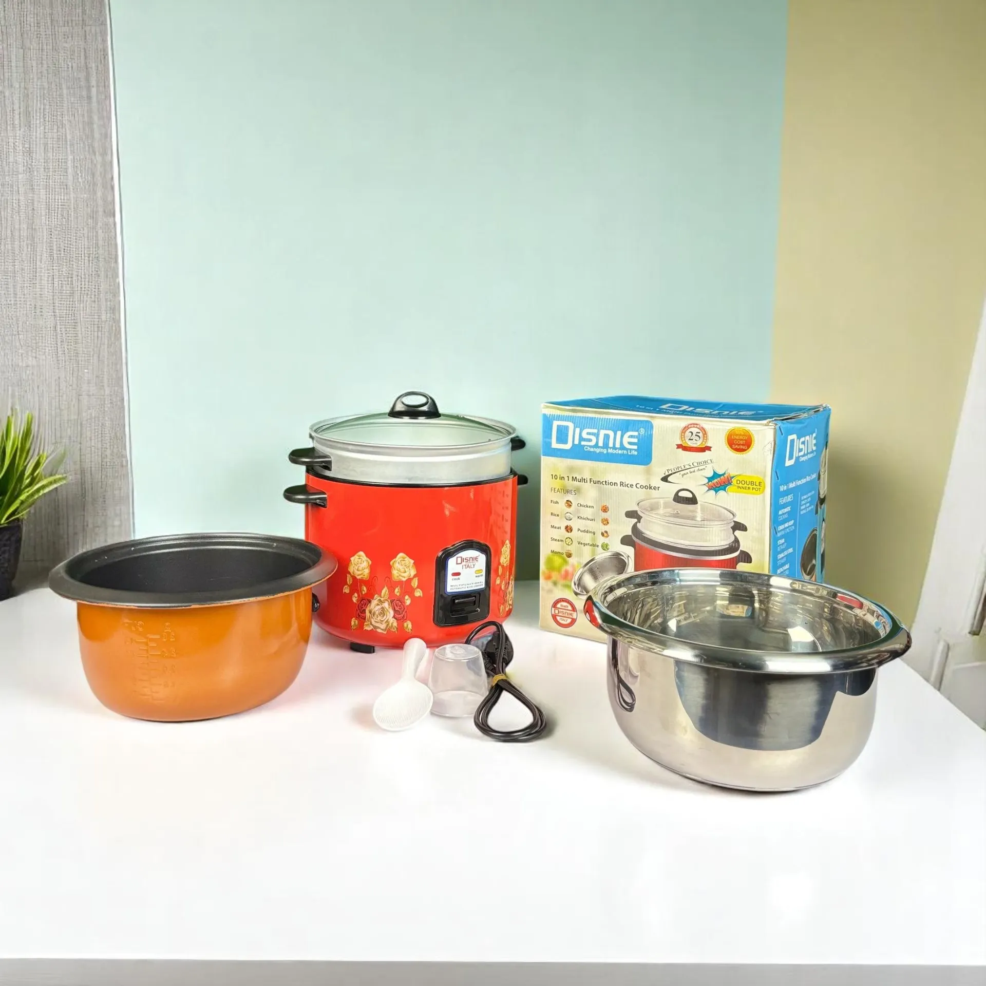 Disnie 10-in-1 Multi-Functional Rice Cooker 2.8L