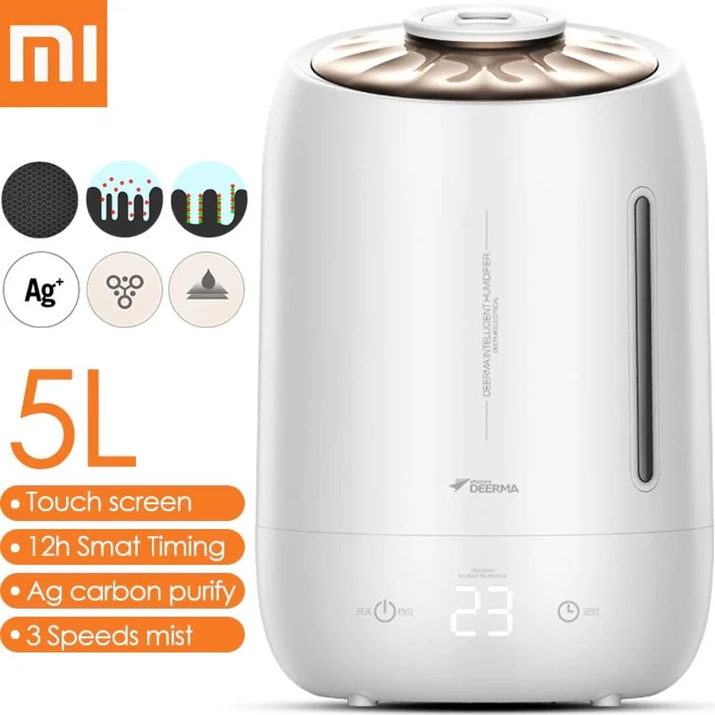 Xiaomi Air Humidifier- Ultrasonic Air Purifying Mist Maker (5 Liter, Deerma DEM-F600)