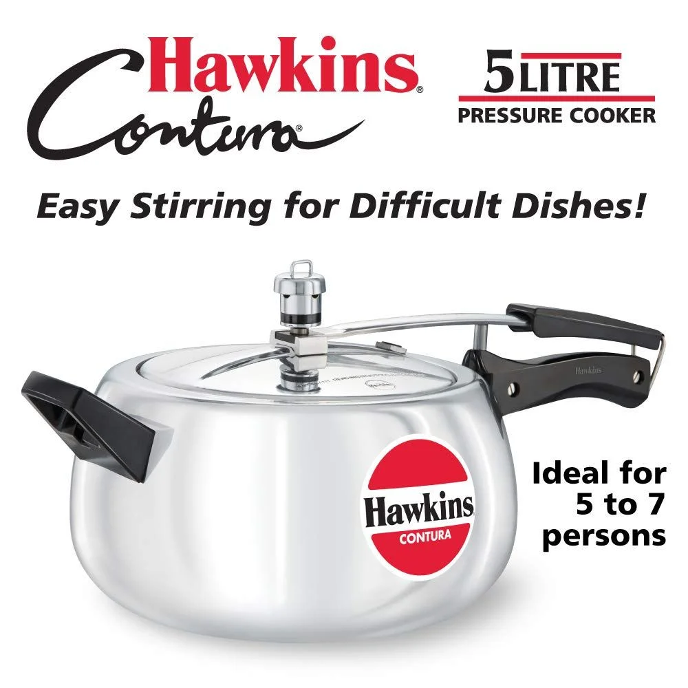 Hawkins Contura Aluminum Pressure Cooker, 5 litres