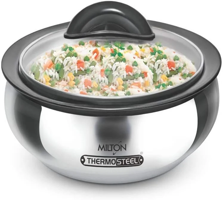 Milton Clear Steel Casserole 3Pcs Set