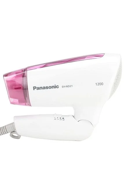 Panasonic EH-ND21 Foldable Hair Dryer with Cool Air and Quick Dry Nozzle