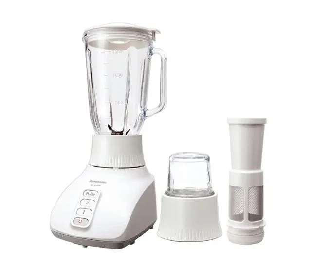 Panasonic MX-GX1581W Glass Jar 4-in-1 Blender with Dry Mill Grinder