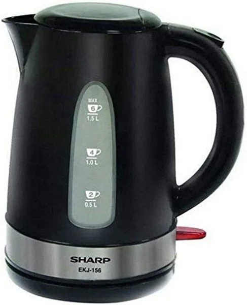 Sharp EKJ-156-3 Electric Kettle With Spout Filter 2200W Black
