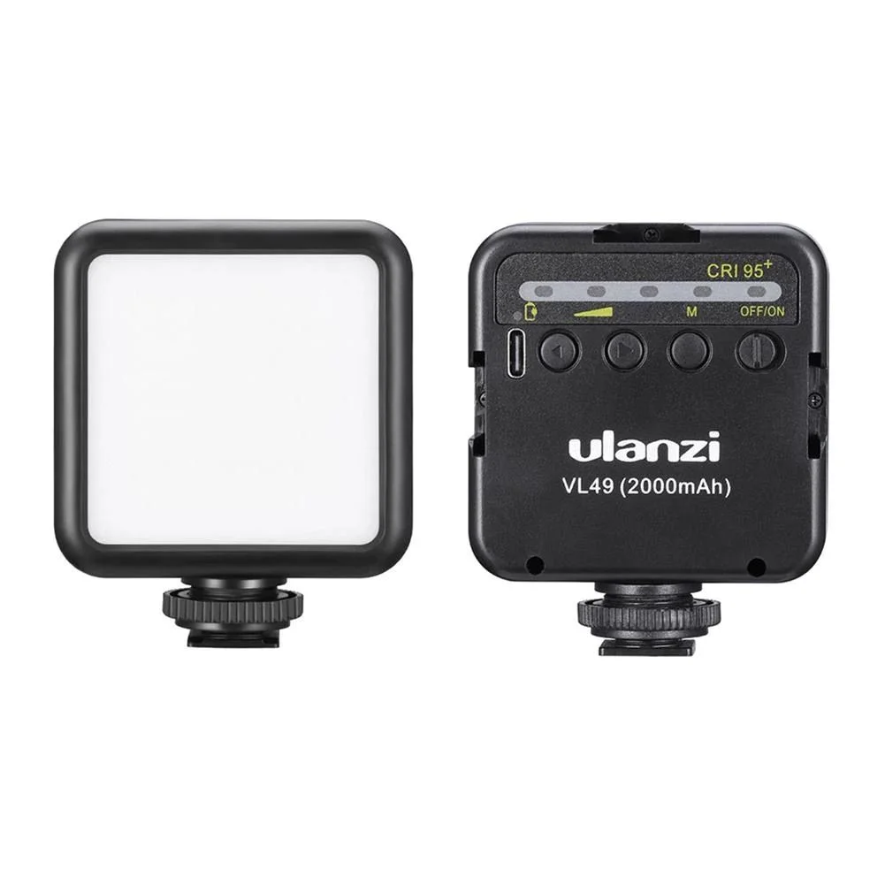 Rechargeable Mini Video Light with Lithium-ion Battery- LED 49 for Gimbal (Ulanzi VL49, 2000mAh)