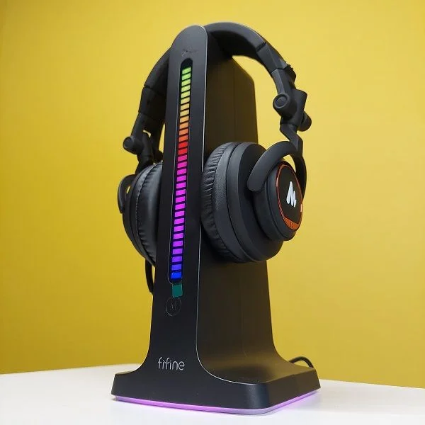Fifine Ampligame S3 RGB Gaming Headset Stand  With Lighting Control