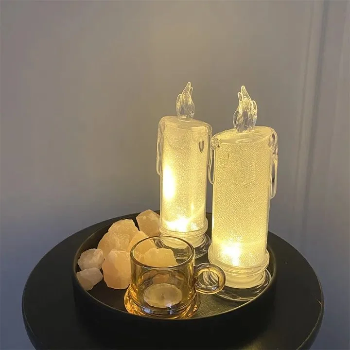 Crystal Candle Electronic Led Romantic Candlelight Night Light Decoration