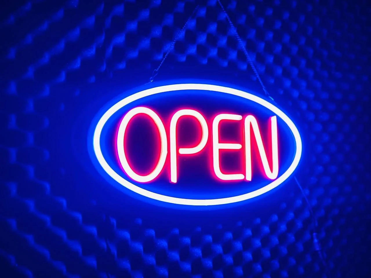 GearUP OPEN10 Neon Business Sign For Shop, Restaurant , Pharmacy, Cafe