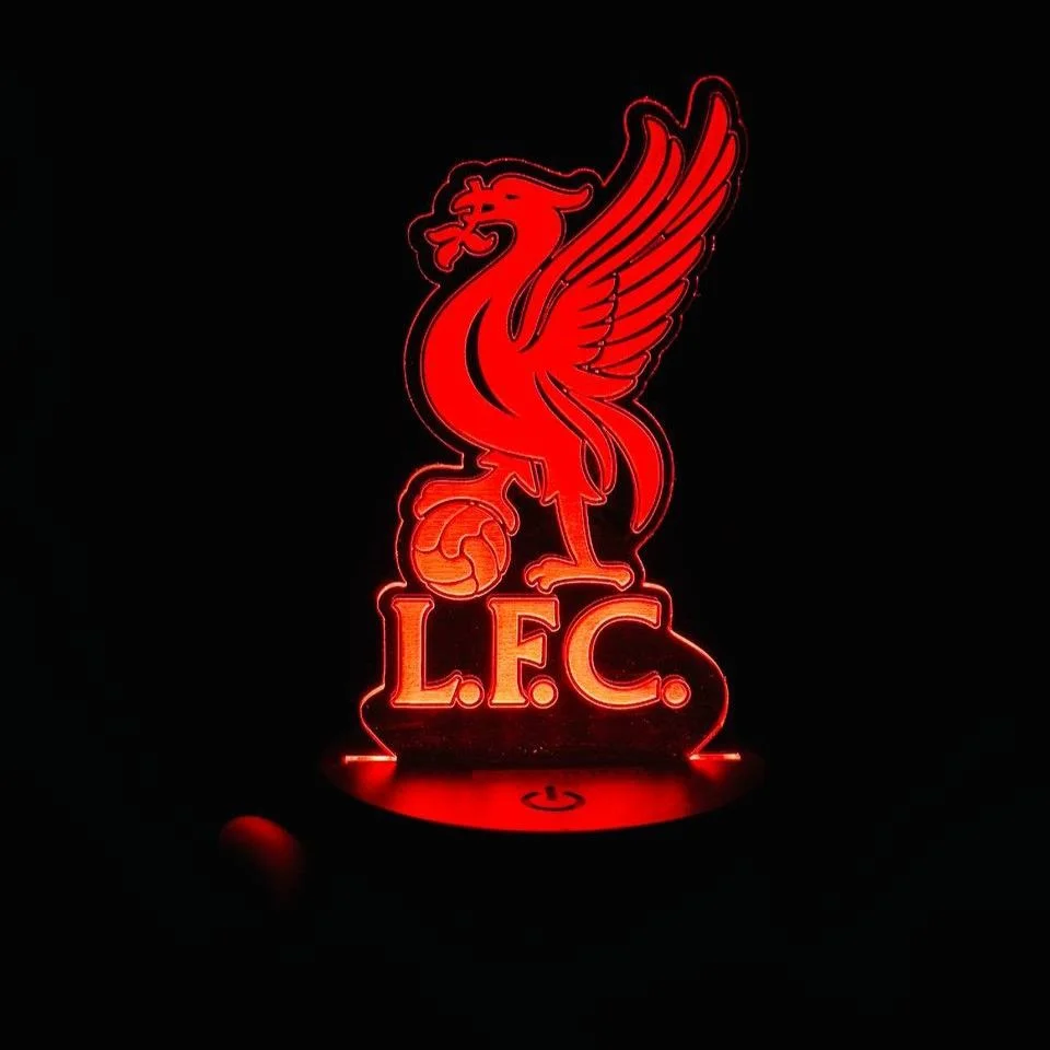 GearUP Acrylic Multicolor Night Lamp (Liverpool F.C.)