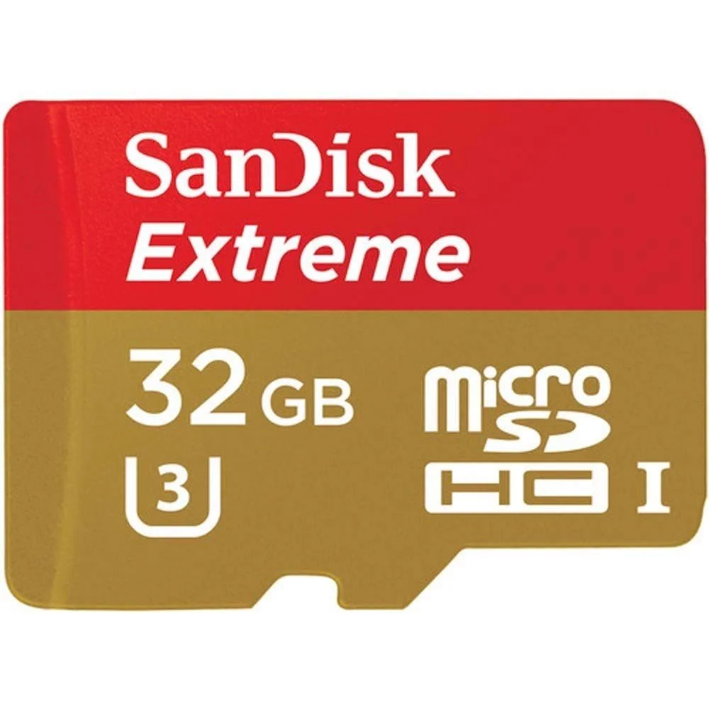 Sandisk 32GB Extreme MicroSDHC 4K UHD Memory Card 