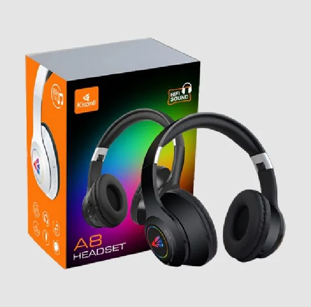 KISONLI A8 Colorful Bluetooth Gaming Headset