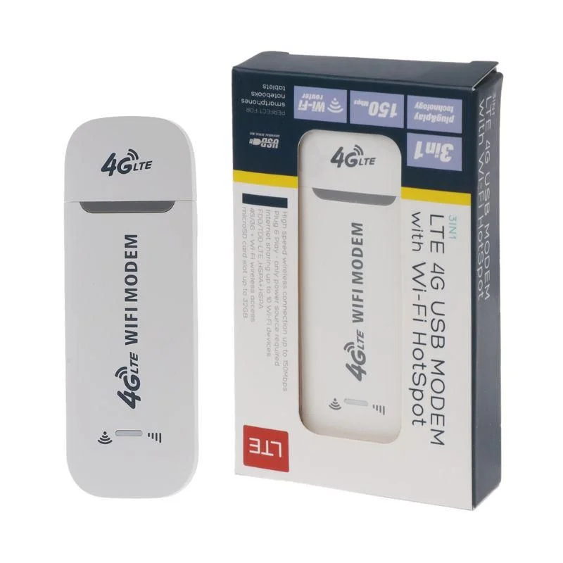 3G/4G LTE All Operator SIM Supported WiFi Modem &amp; Wi-Fi HotSpot Wireless USB Dongle (150Mbps, MicroSD Card Not Supported)