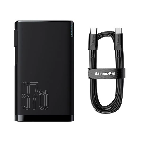 Baseus Power Station 4 Hybrid GaN Power Bank Adaptor 10000mAh 87W CN Black