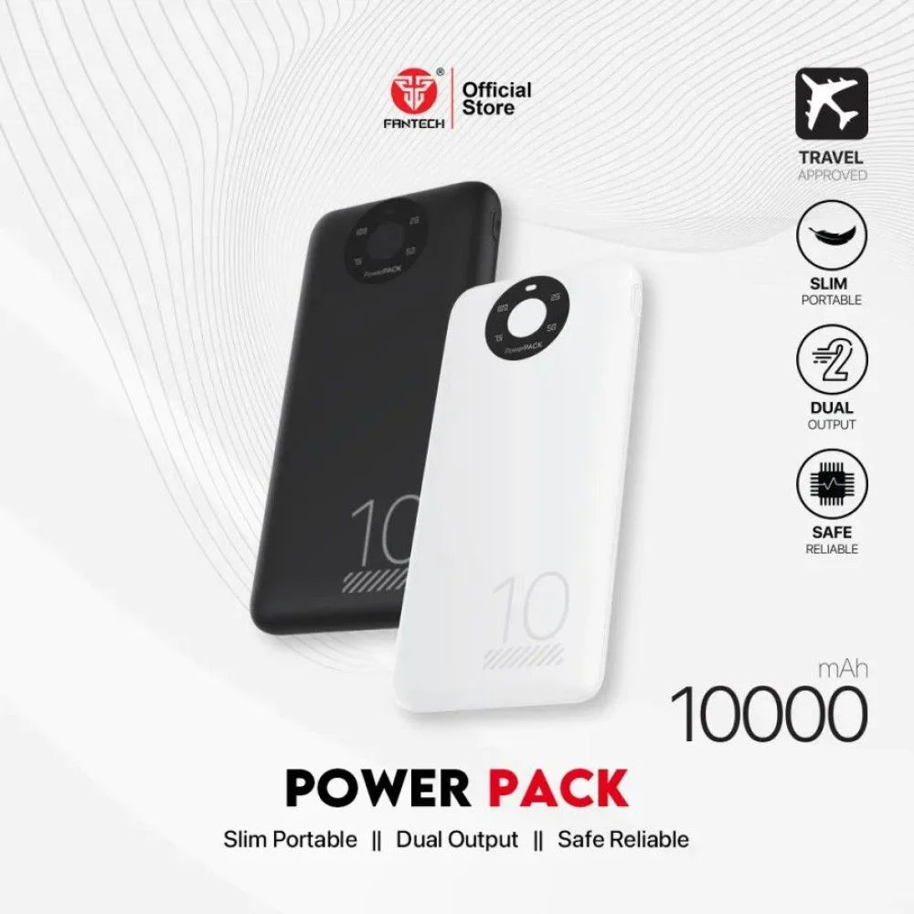 Fantech S1 Slim Mini 10000 mAh Power Bank - Type C