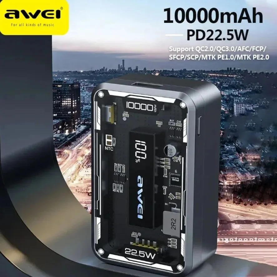 Awei P111K 10000mAh 22.5W Mini Powerbank