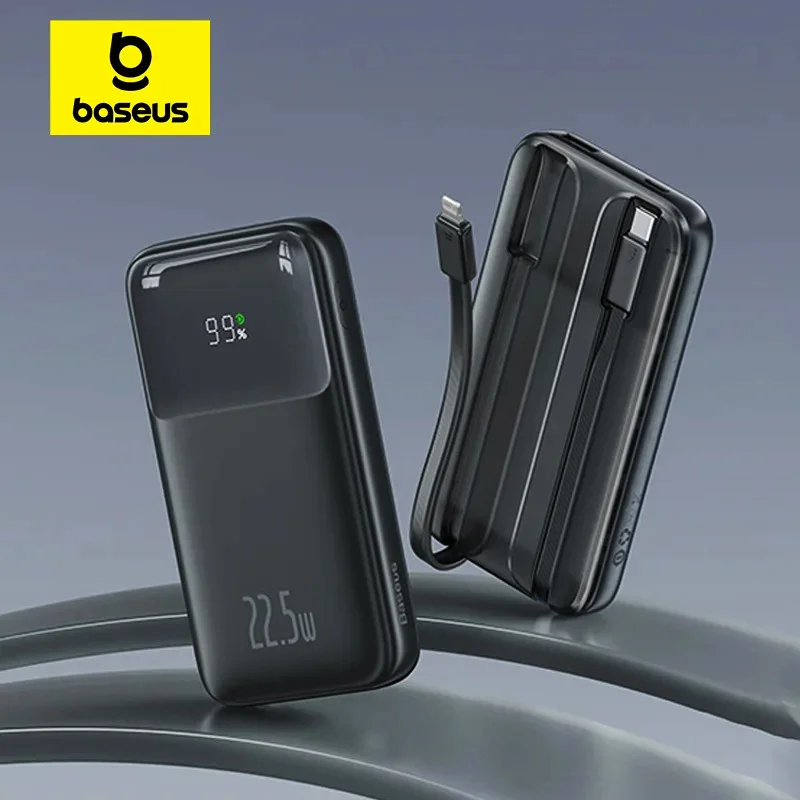 Baseus Comet Series 22.5W 20000mAh Dual Cable Digital Display Power Bank