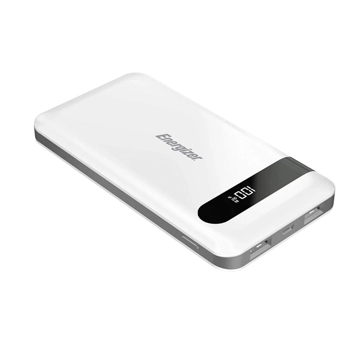 Energizer HIGH TECH Fast Charging, High Capacity 10000mAh Lithium Polymer, 2 USB-A Ports, Universal Power Bank