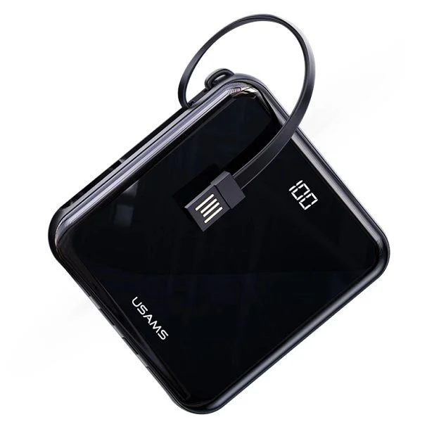 USAMS US-CD169 PB61 LED Display 10000mAh Mini Power Bank