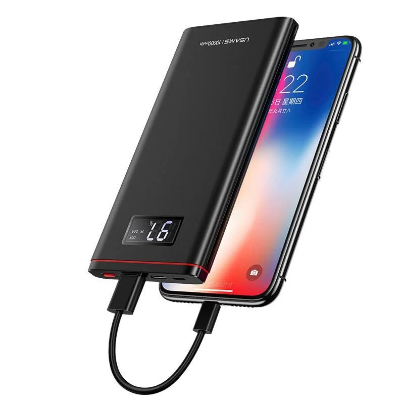 USAMS PB5 Dual USB Digital Display 10000mAh Power Bank