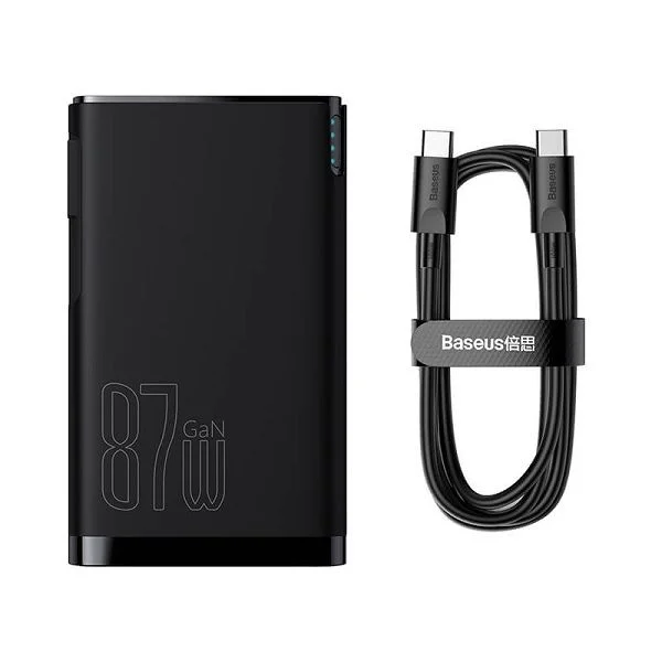 Baseus 87W Power Station 4 Hybrid GaN Power Bank Adaptor (10000mAh)