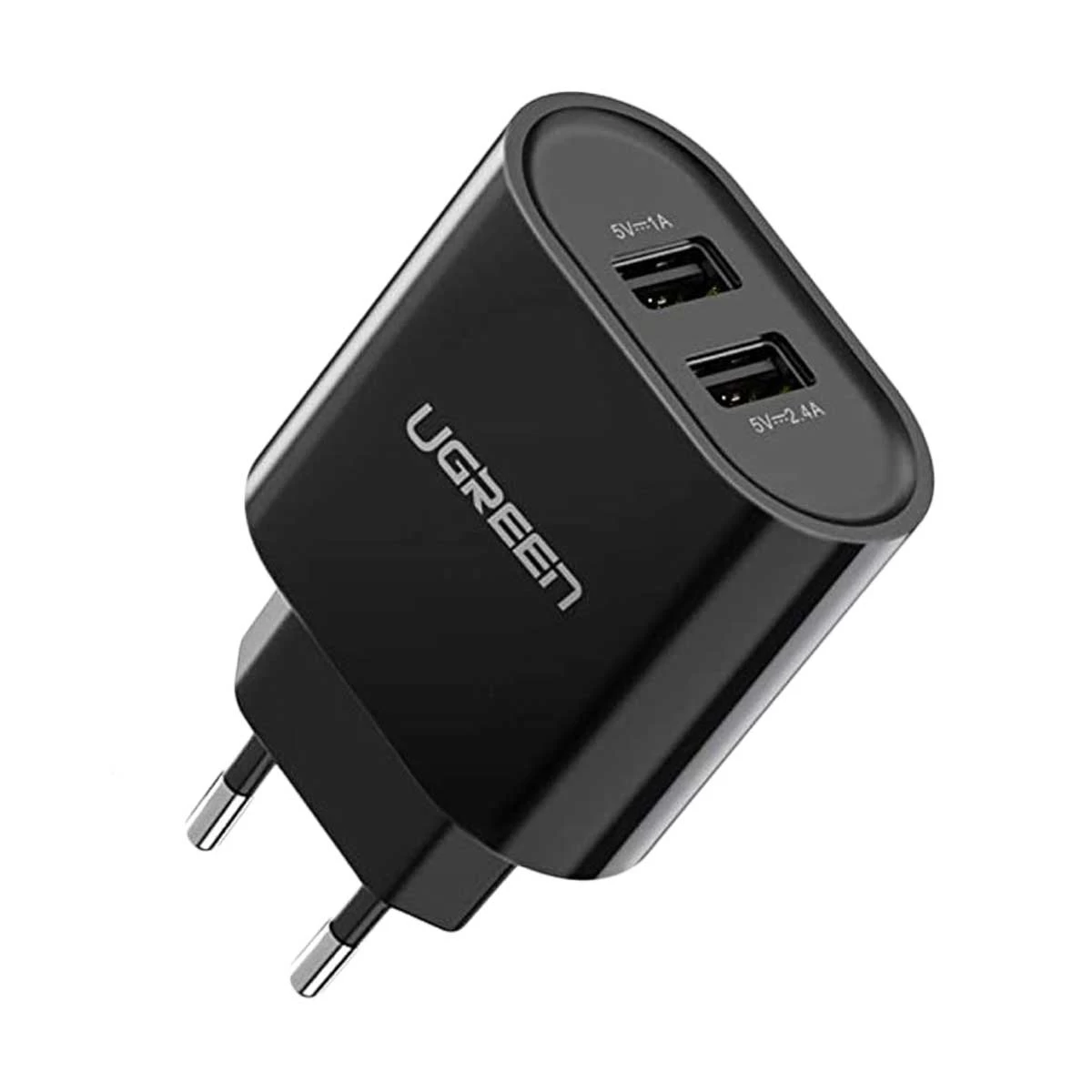 UGREEN CD104 Dual USB Wall Charger 3.4A EU - Black