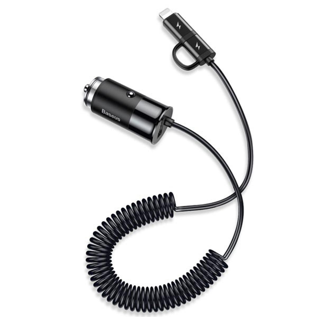Baseus 2 in 1 USB Car Charging Adapter (CCALL-EL01)