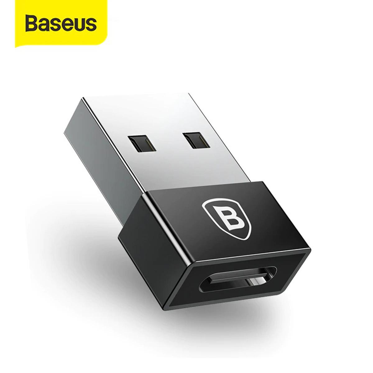 Baseus Converter Adapter Exquisite USB Male to Type C Female Black