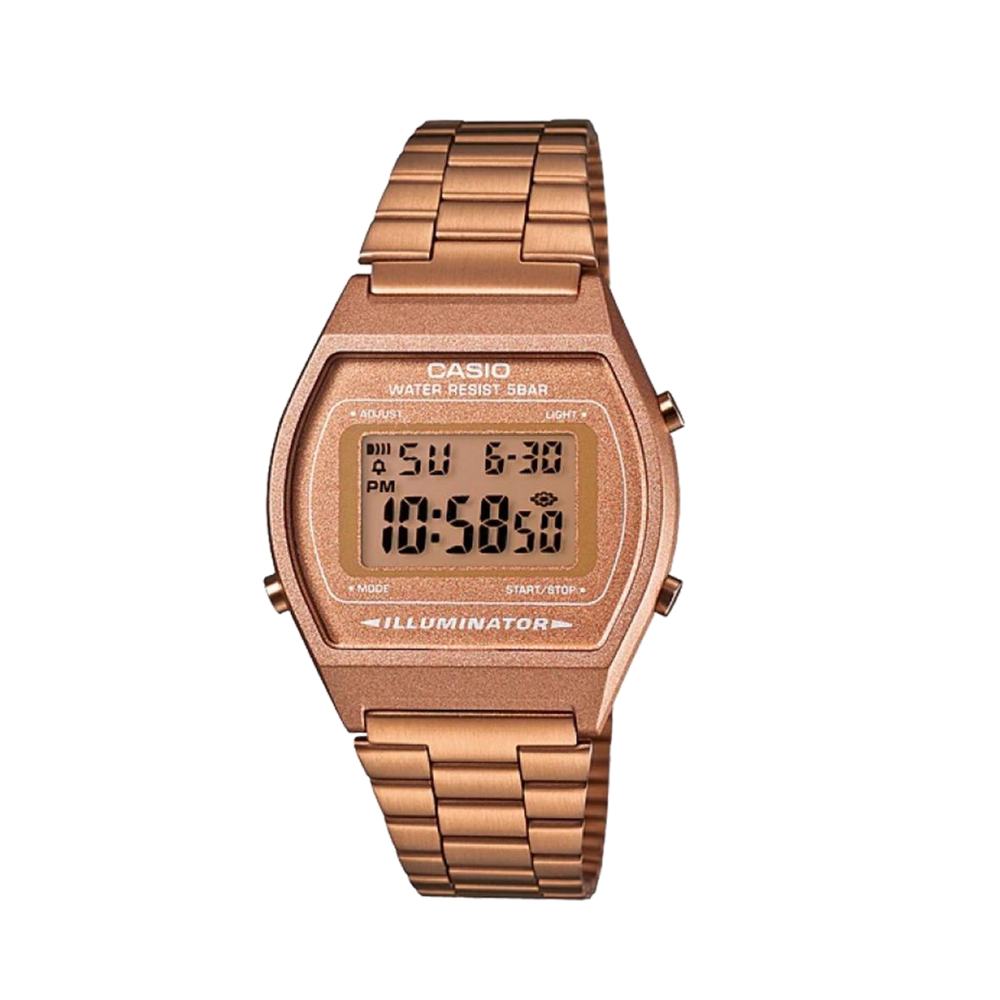 Casio Rose Gold Vintage Watch For Women (B640WC-5A)