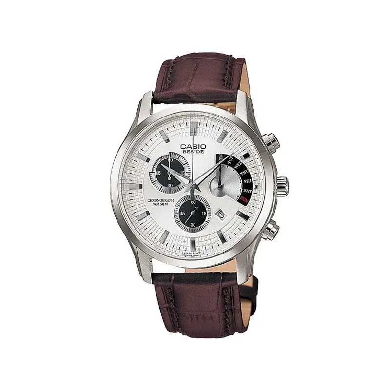 Casio Genuine Leather Beside Series Gents Watch (BEM-501L-7AV)