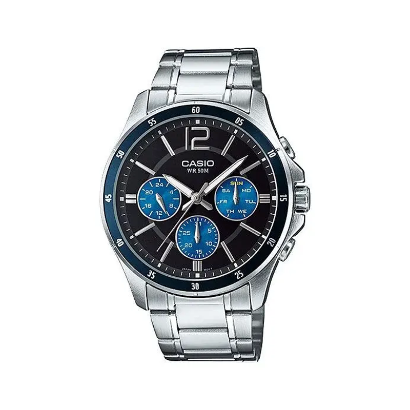 Casio Multi Functional Gents Watch (MTP-1374D-2AV)