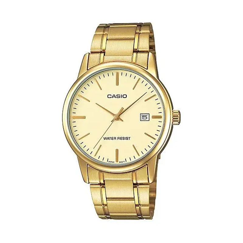 Casio Golden Bridal Watch for Gents (MTP-V002G-7B)