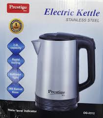 Prestige OG 2312 2.0 liter Capacity Rapid boiling Indicator Light 360 swivel Base high quality Electric Kettle