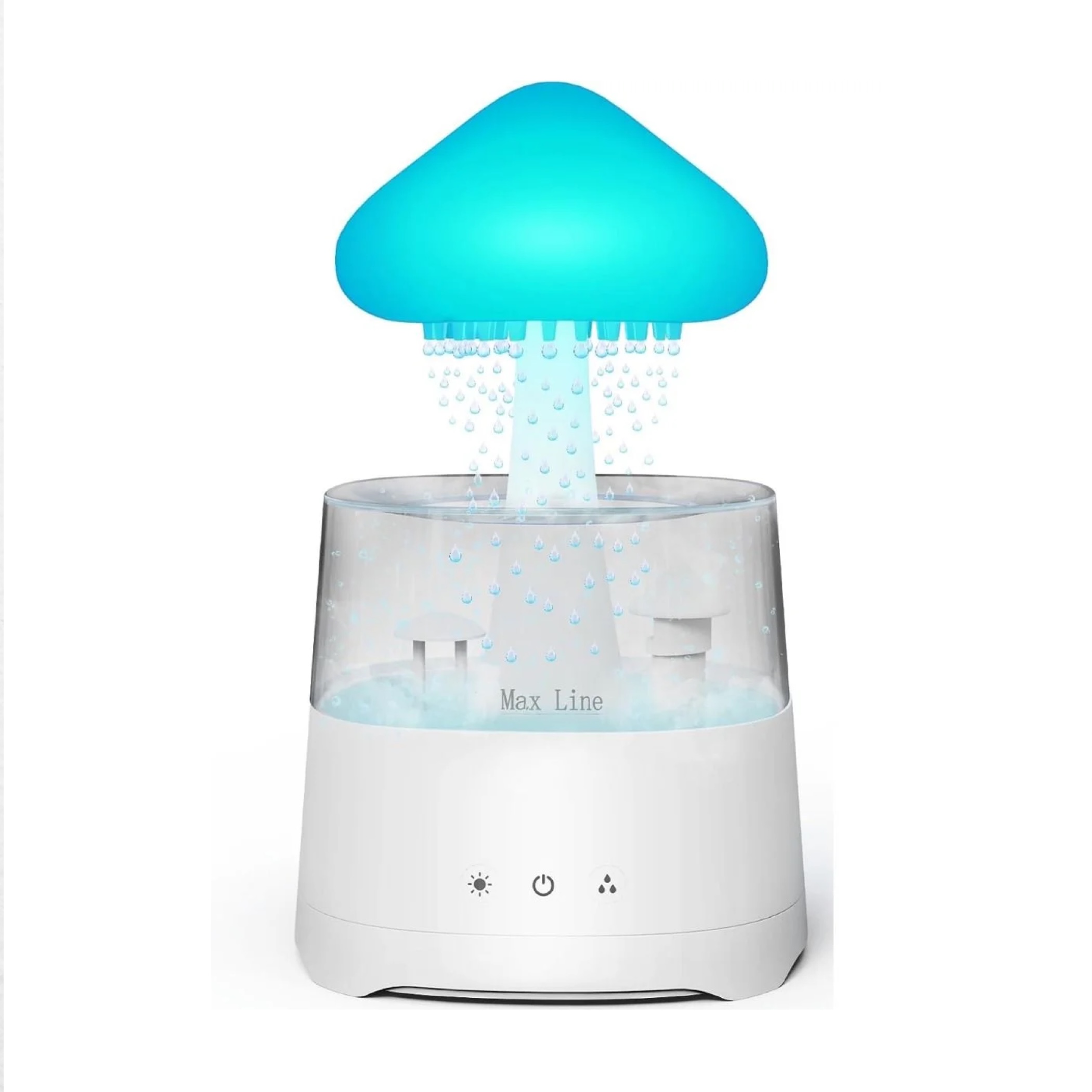 GearUP CH08 PRO 5 IN 1 Bluetooth Speaker Colourful Raindrop Humidifier with 7 Colors