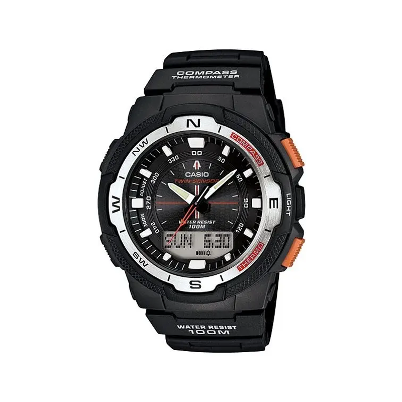 Casio Compass, Thermometer Twin Sensor Gents Watch-  (SGW-500H-1BV)