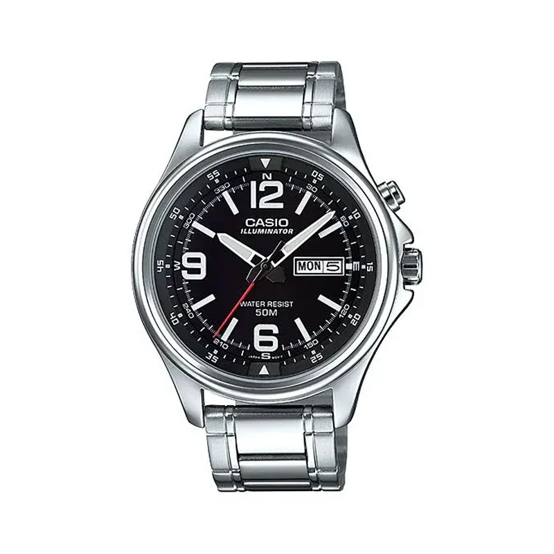Casio Black Dial Watch (MTP-E201D-1BV)