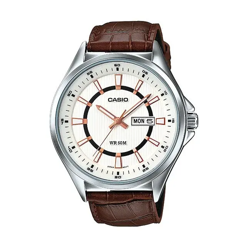 Casio Leather Watch (MTP-E108L-7AVDF)